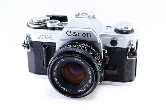 【Canon】AE-1 シルバー + New FD 50mm F1.8 [1551315165189]