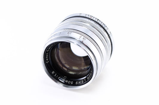 【Canon】Canon Lens 50mm F1.8 銀鏡筒 [L39マウント] [1192213707210]