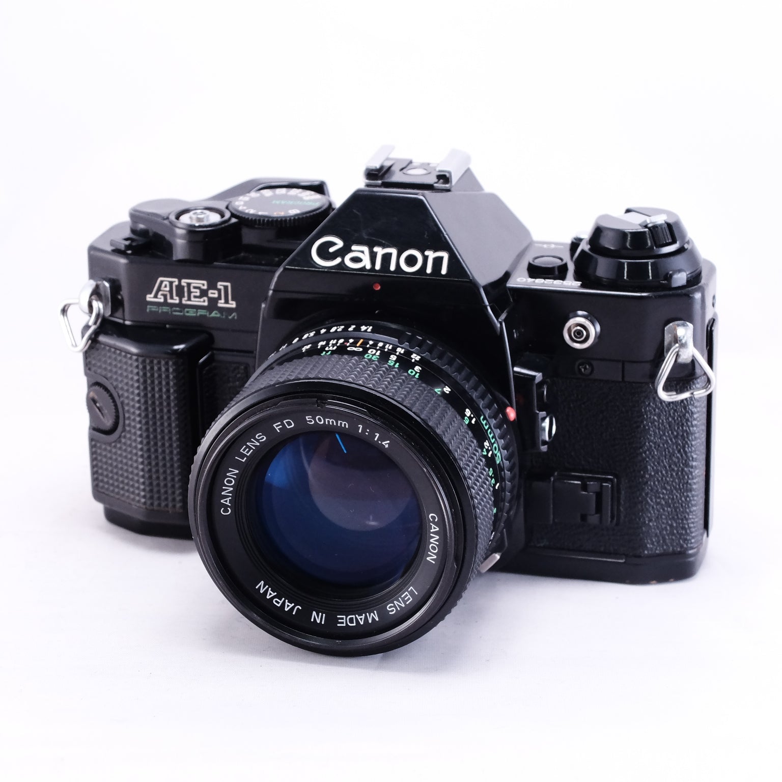 キヤノン AE-1 PROGRAM ブラック FD 50 f1.4 SSC 動確 Canon AE-1 PROGRAM (Black) | 東京CAMERA