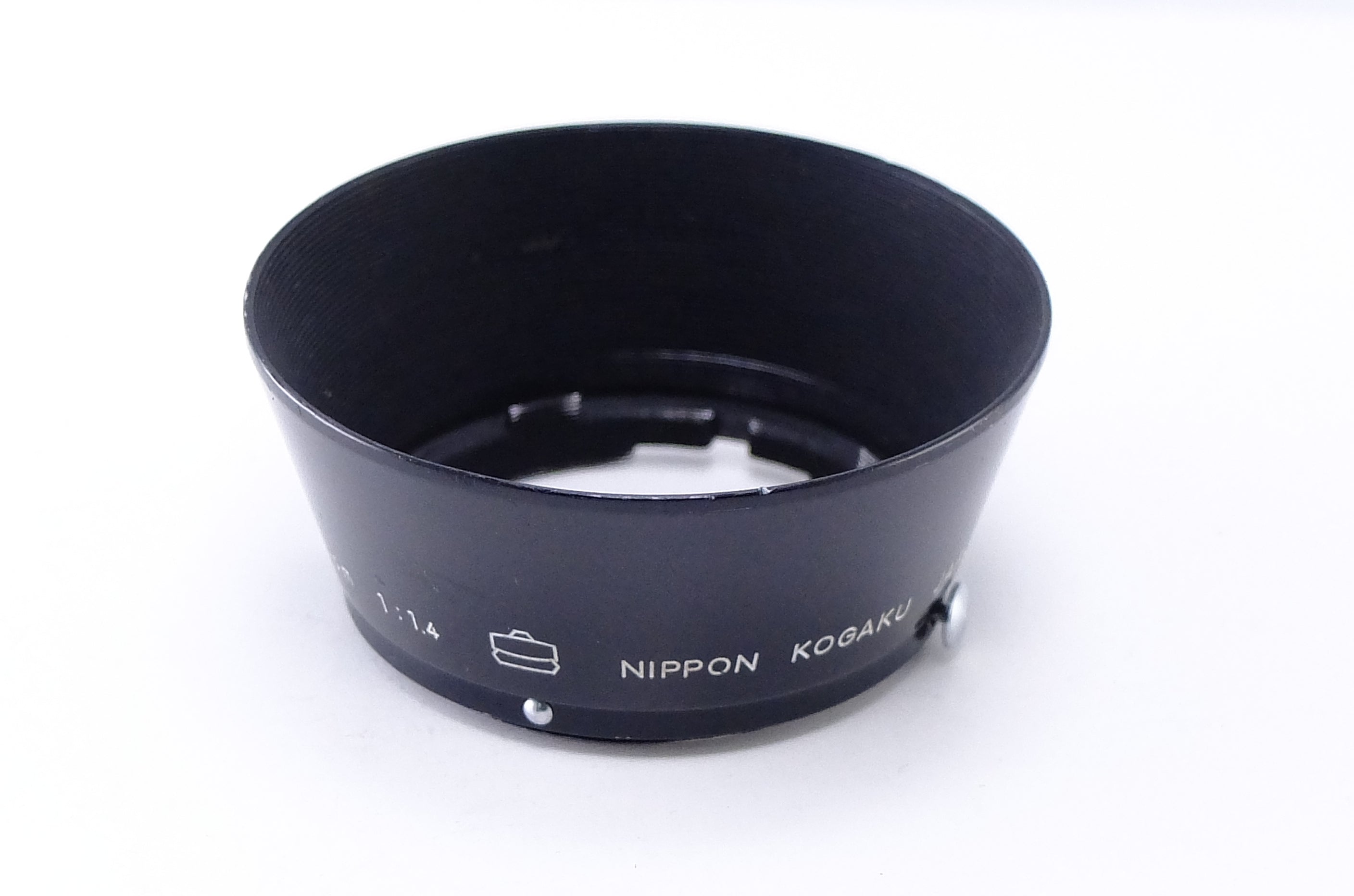 【Nikon】NIPPON KOGAKU f=5cm 1:1.4 メタルフード 日本光学 S用 