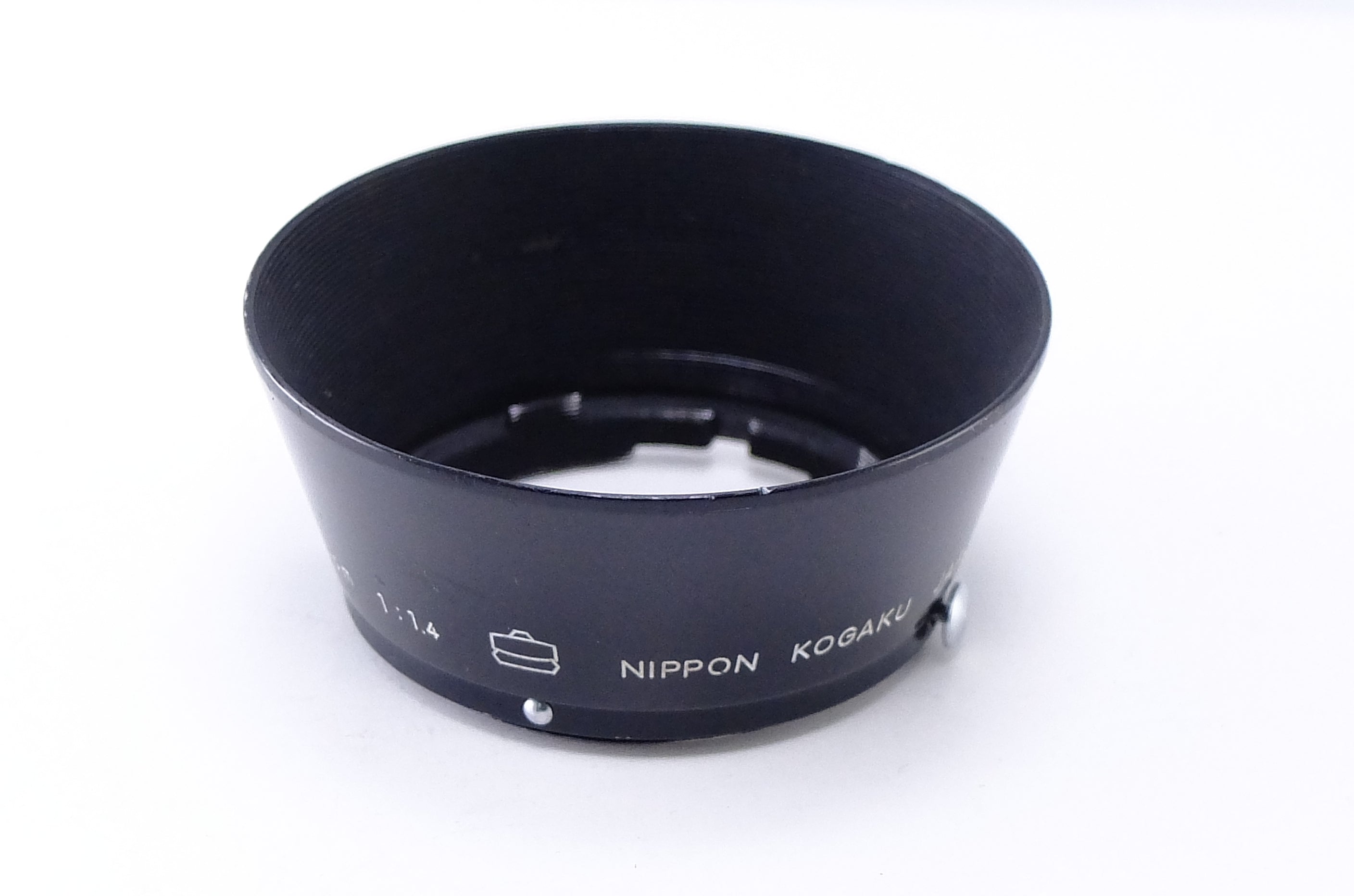 【Nikon】NIPPON KOGAKU f=5cm 1:1.4 メタルフード 日本光学 S用