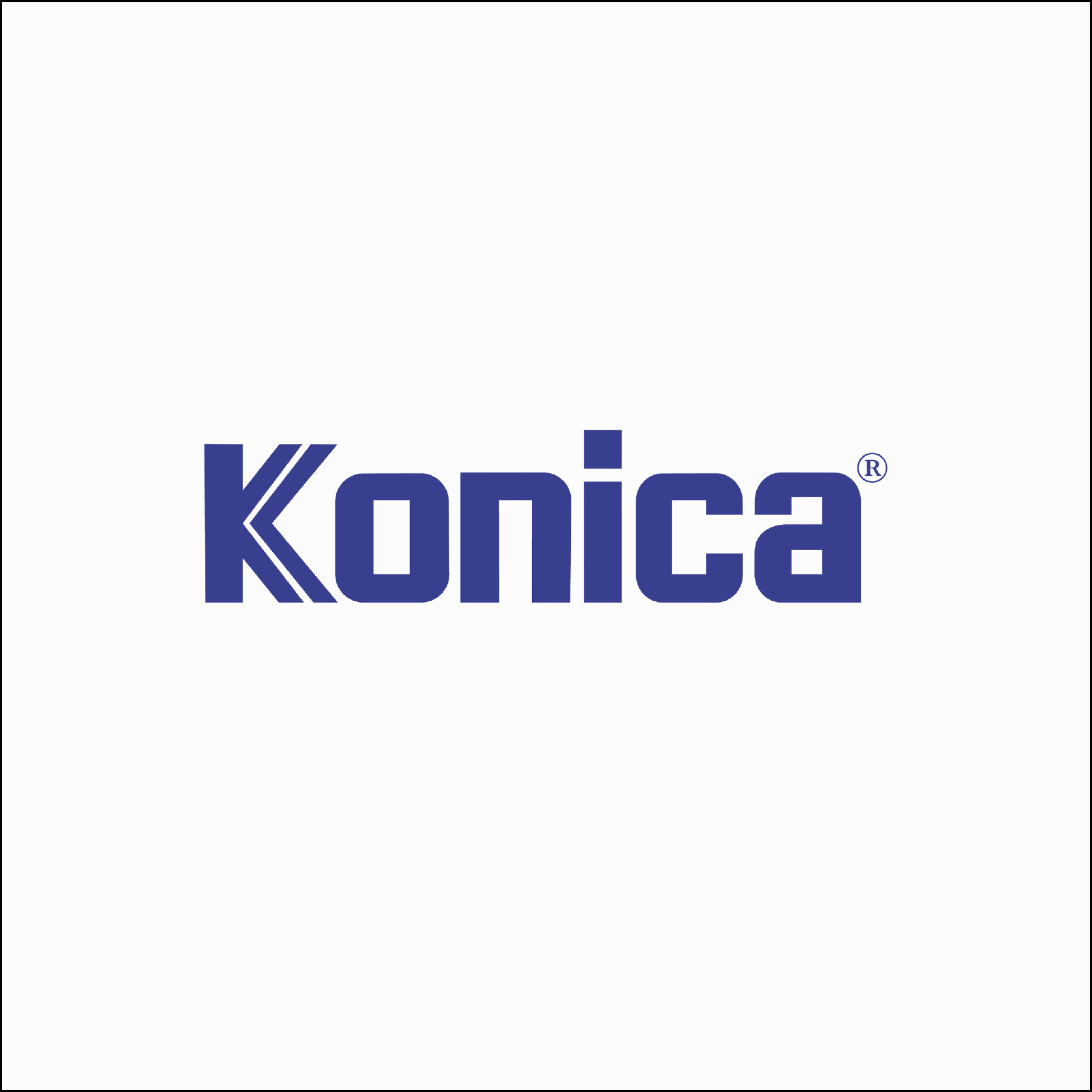 Konica logo on a white background, representing the Konica camera collection.