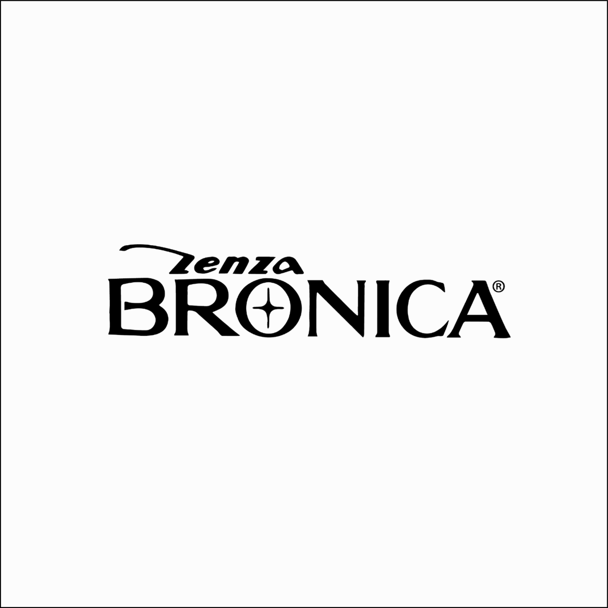 Zenza Bronica logo, a renowned camera brand, featured at Tokyo CAMERA in Akihabara.