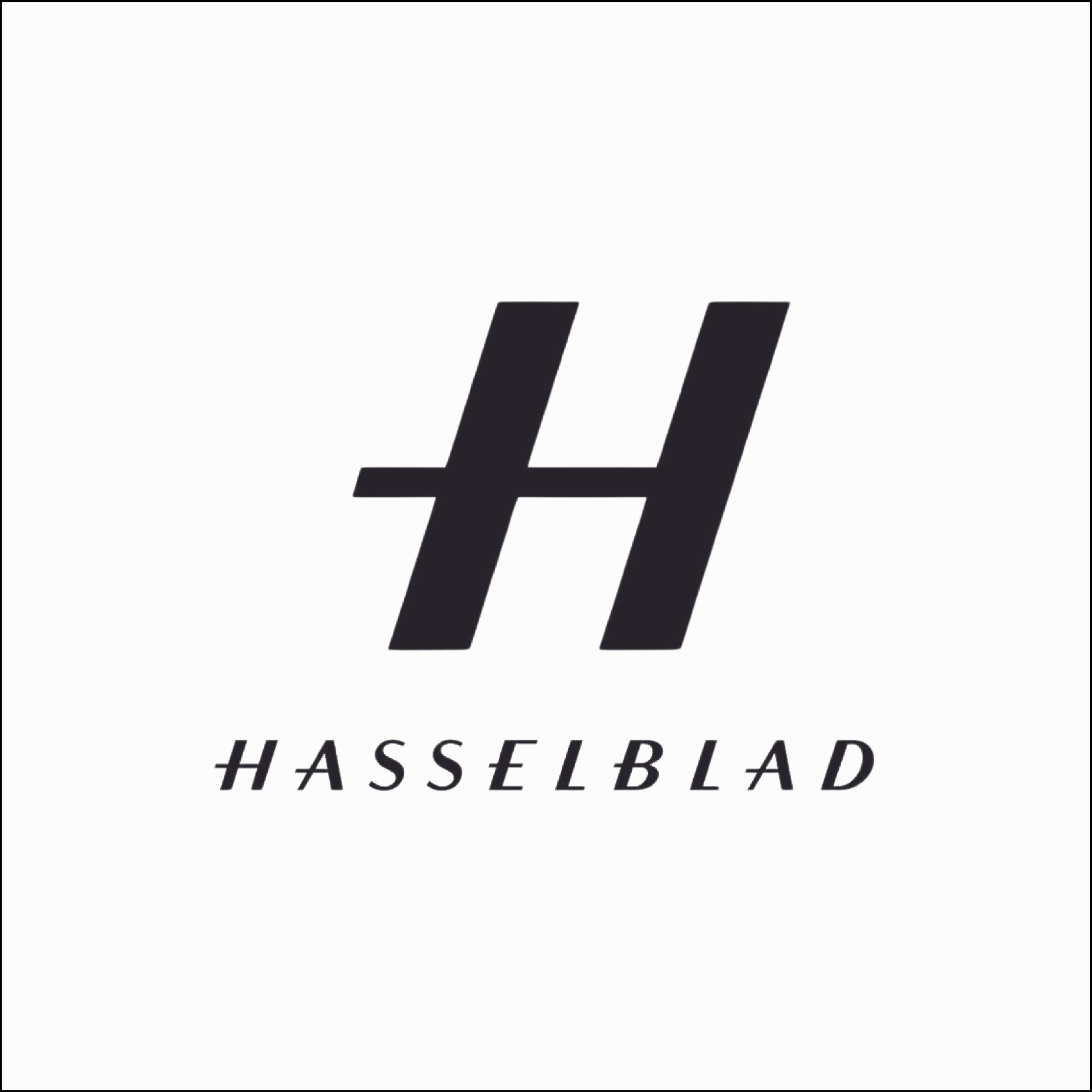 Hasselblad logo, showcasing a modern design and iconic branding for the renowned camera manufacturer.