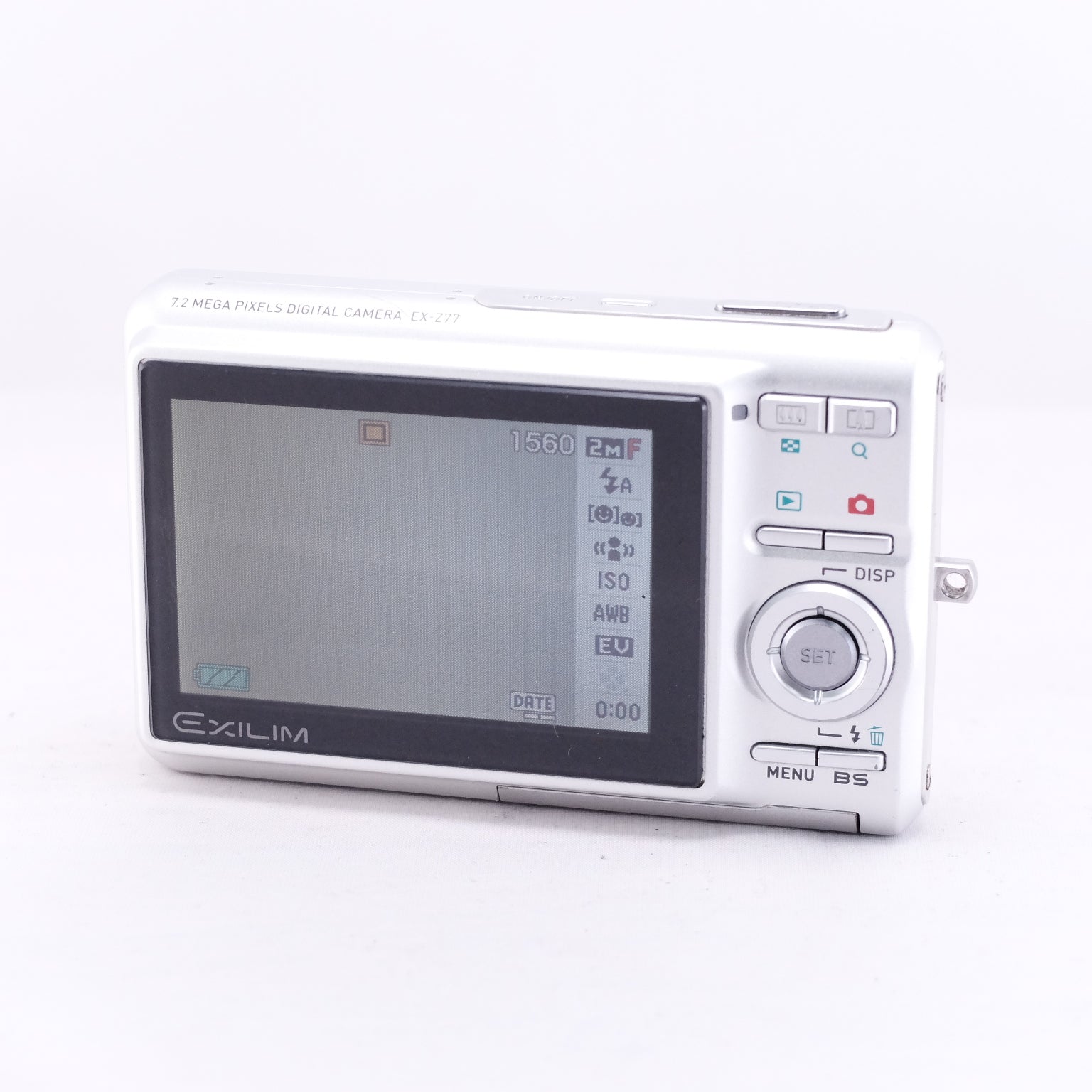 2007　CASIO EXILIM EX-Z77（メモリーカード&バッテリー/充電器付き）