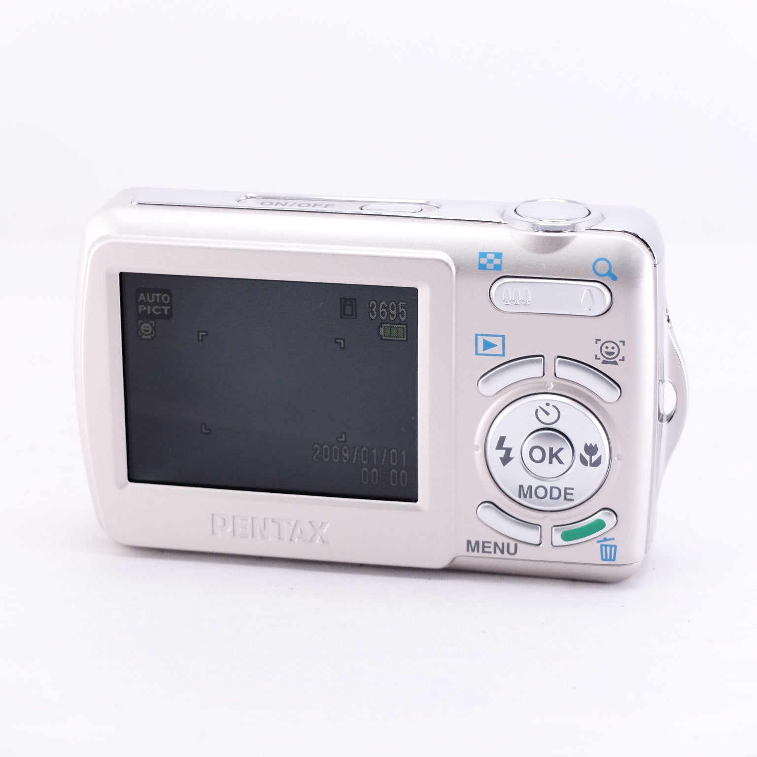 2009　PENTAX Optio E70（メモリーカード&電池付き）