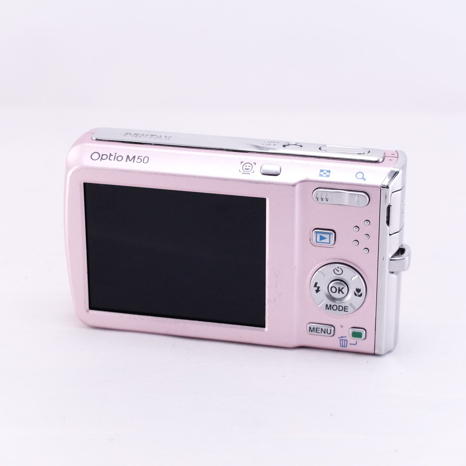 2008　PENTAX Optio M50（メモリーカード&バッテリー/充電器付き）