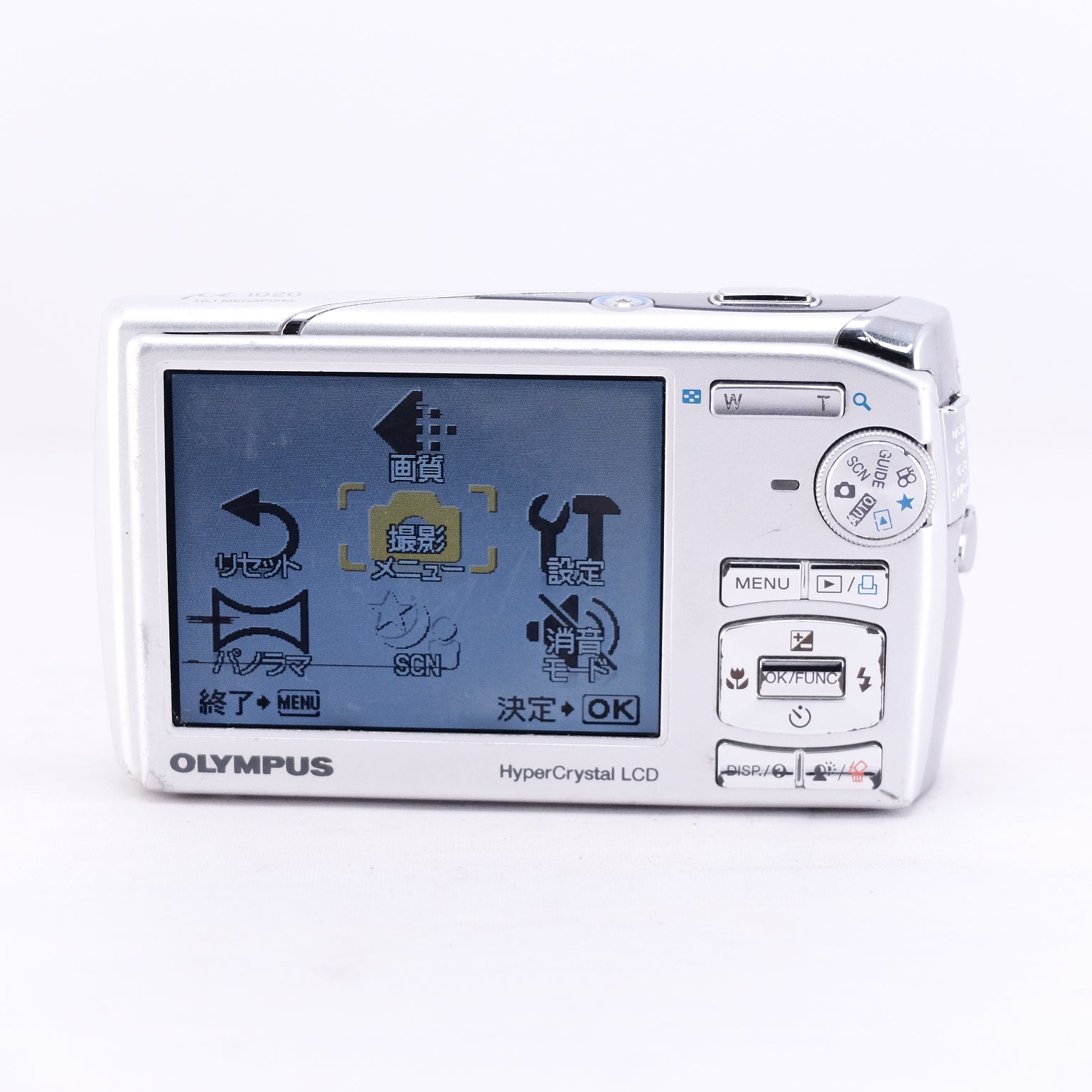 2008　OLYMPUS μ 1020（メモリーカード&バッテリー/充電器付き）
