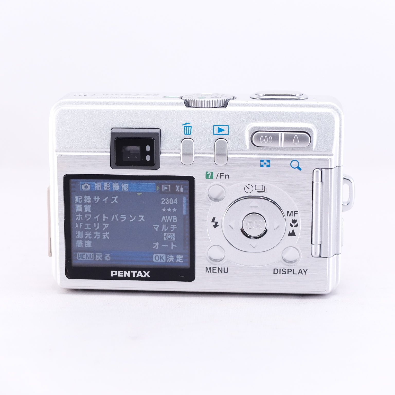 2004　PENTAX Optio S50（メモリーカード&電池付き）