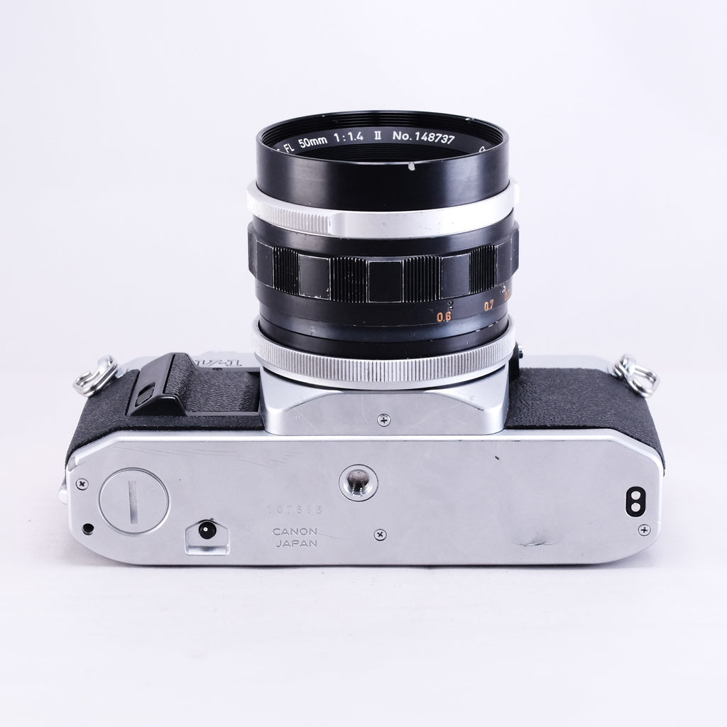 Canon AV-1 (Silver) + CANON LENS FL 50mm F1.4