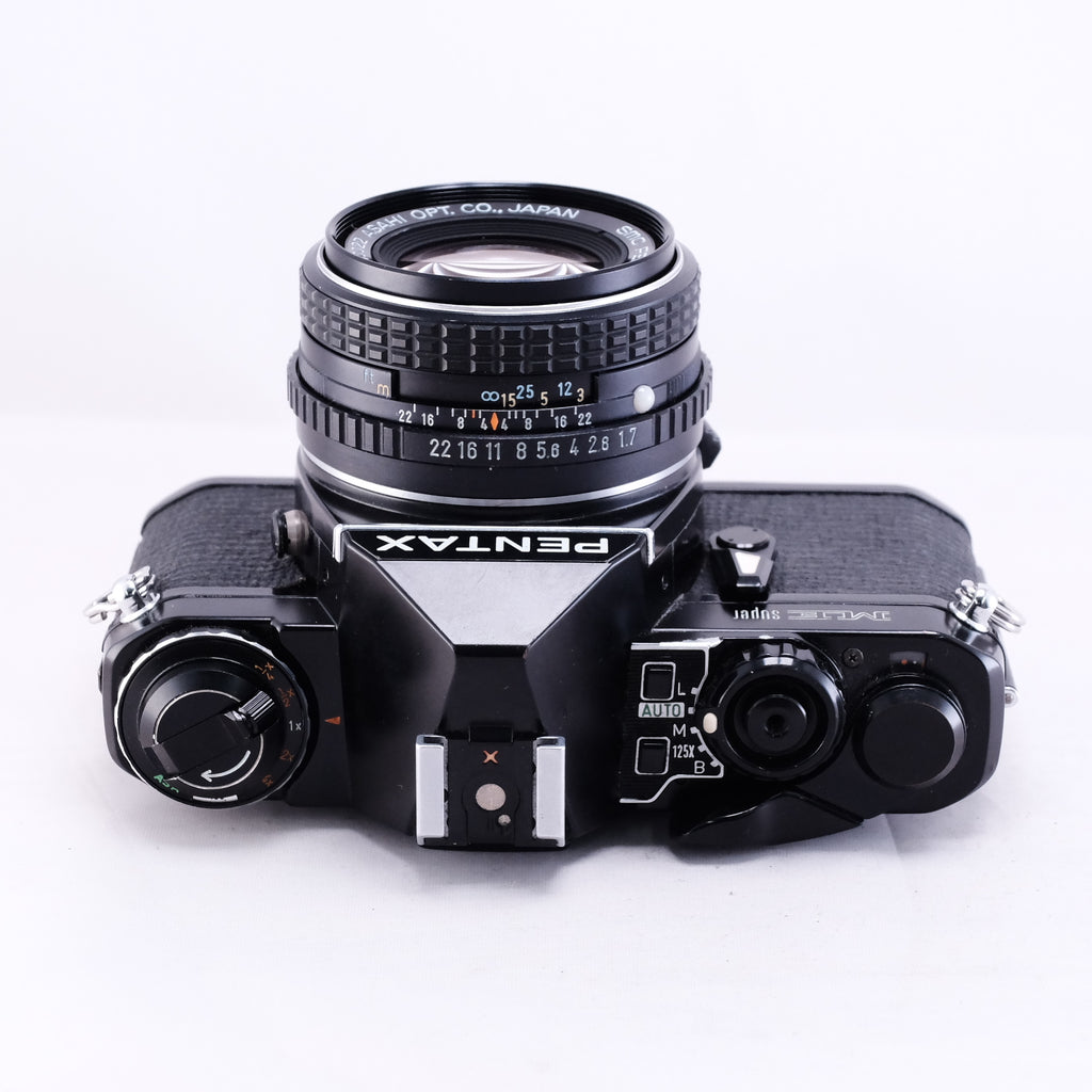 PENTAX ME Super (ブラック) + smc PENTAX-M 50mm F1.7 + WINDER ME II