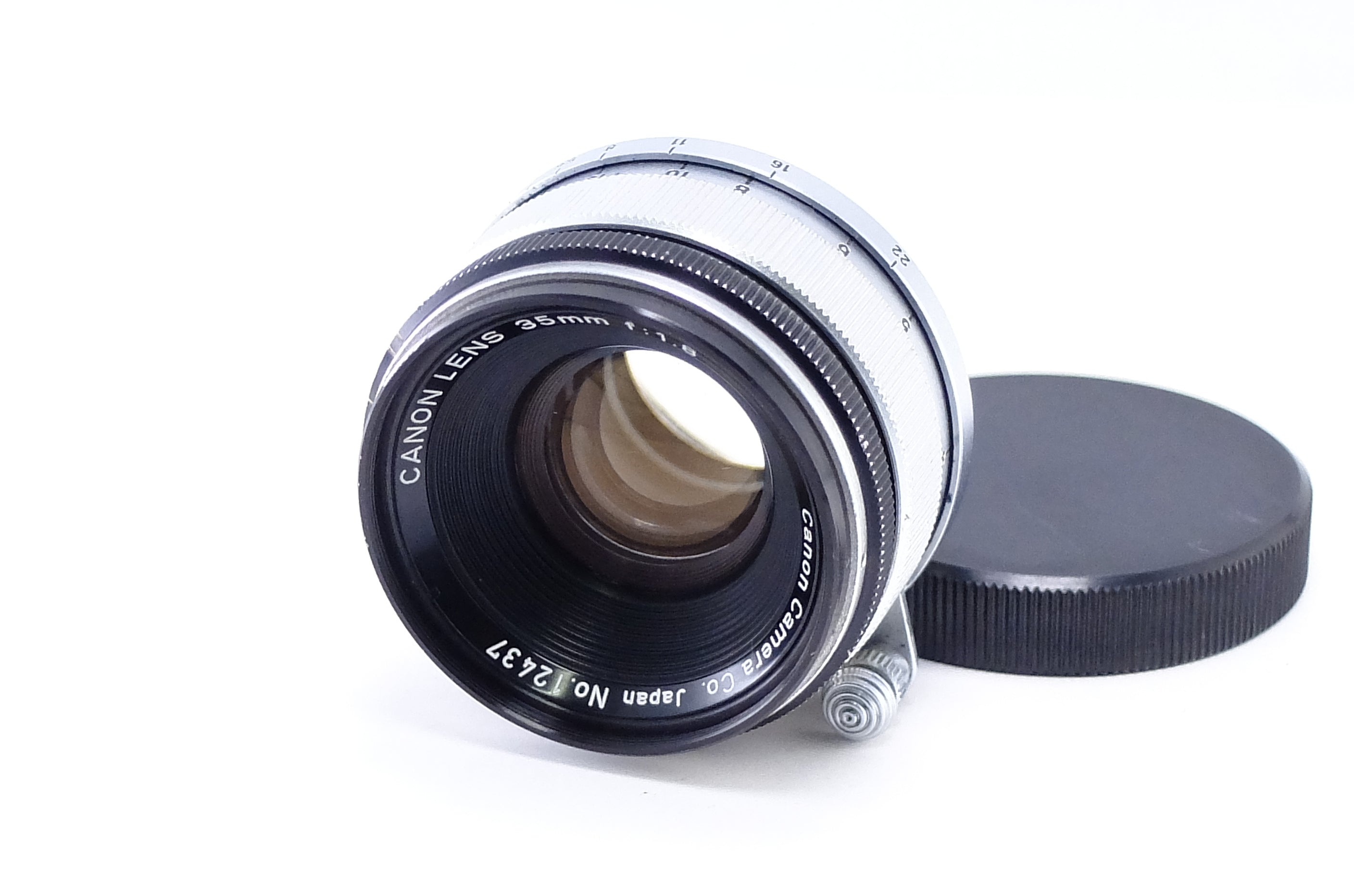 Canon Lens 35mm F1.8 L39マウント絞り環→スムーズです