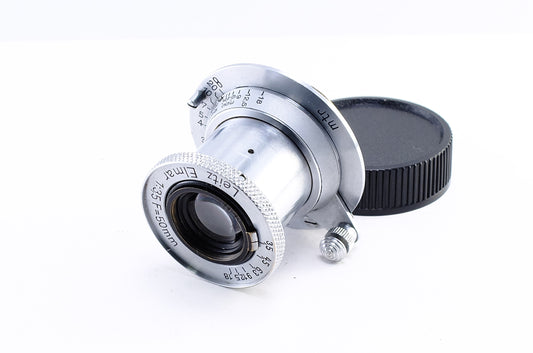 【Leica】Elmar 50mm F3.5 (沈胴)  クロームメッキ [L39マウント][1201113922811]