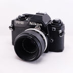 Nikon FG-20 (Black) + Ai改 Micro-NIKKOR-P.C Auto 55mm F3.5