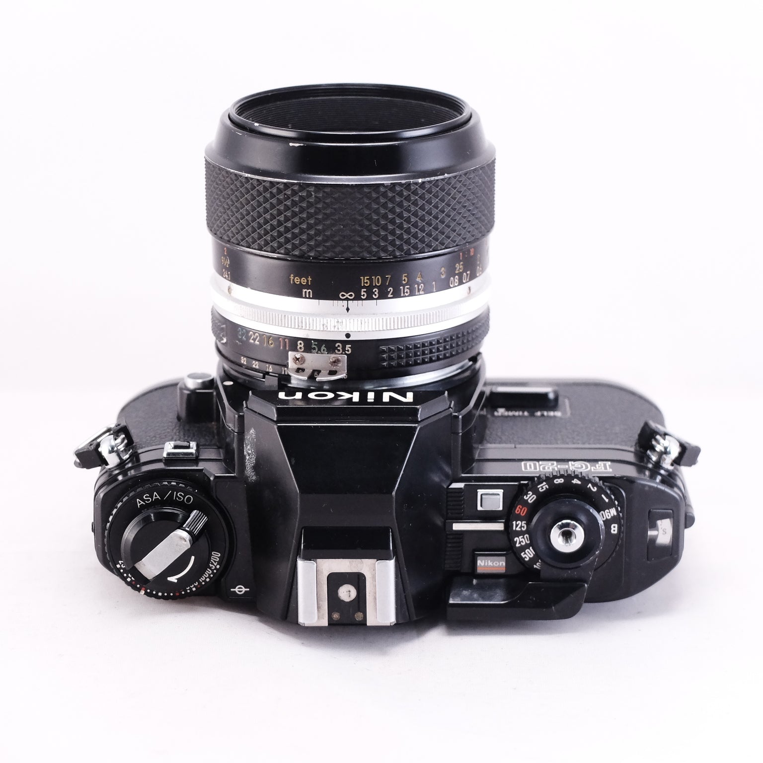 Nikon FG-20 (Black) + Ai改 Micro-NIKKOR-P.C Auto 55mm F3.5