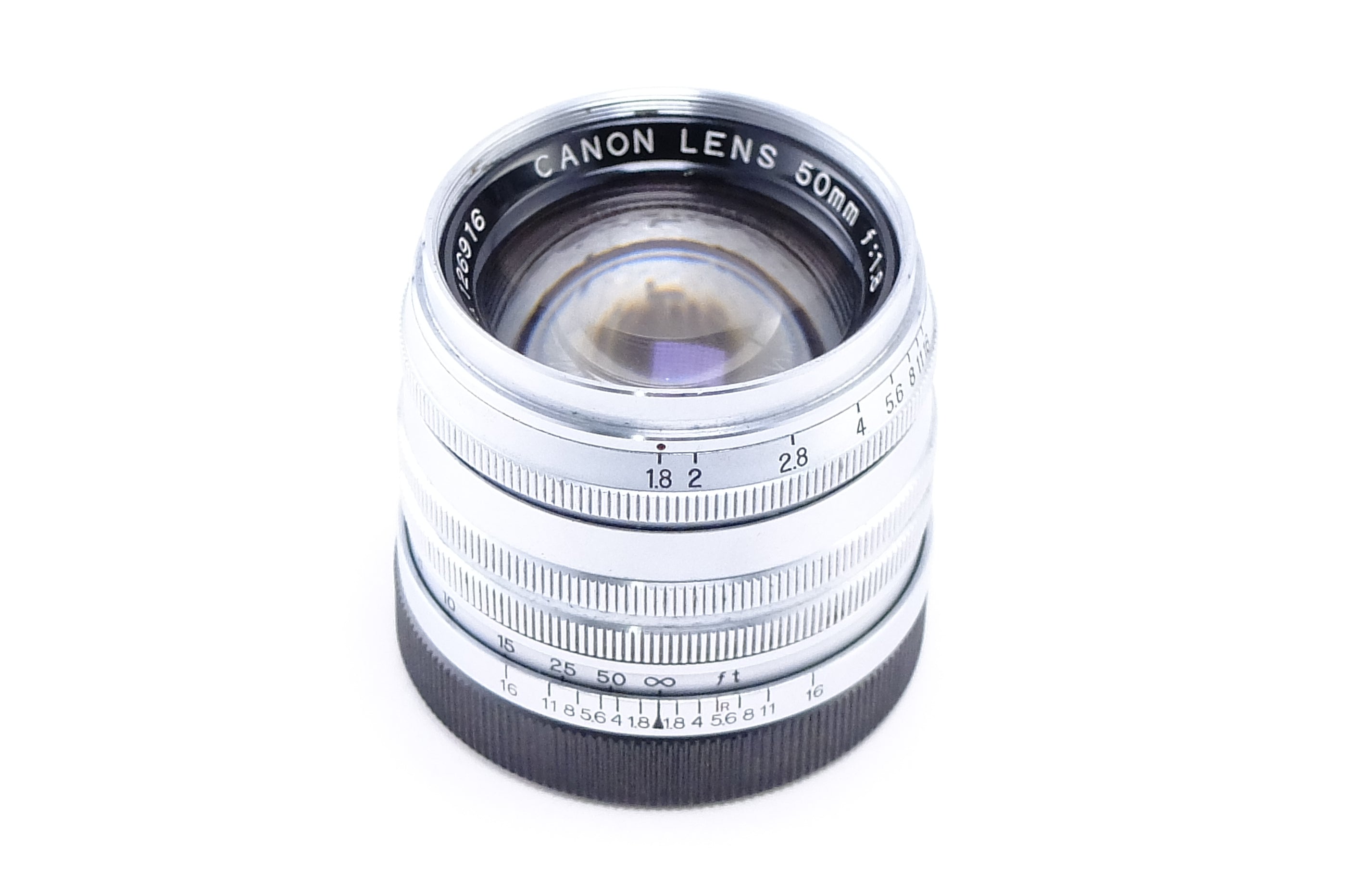 Canon】 50mm F1.8 銀鏡筒 [L39マウント] – 東京CAMERA