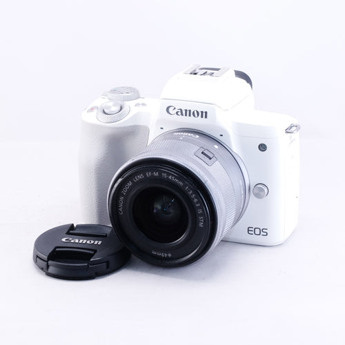 Canon EOS Kiss M2 (White) + 15-45mm F3.5-6.3 IS STM