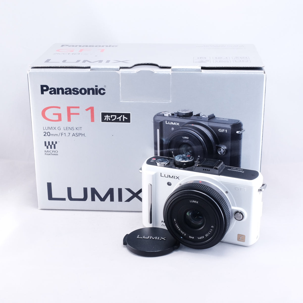 Panasonic LUMIX DMC-GF1 (White) + 20mm F1.7