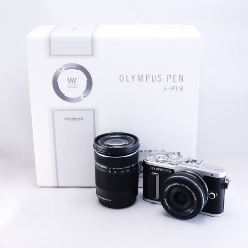 OLYMPUS PEN E-PL8 (Black) + 14-42 + 40-150mm 2lenses