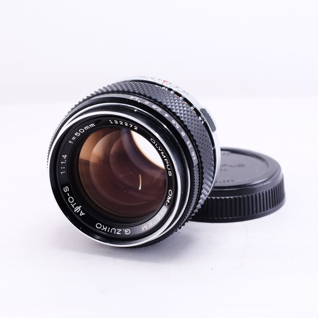 OLYMPUS OM G.ZUIKO AUTO-S 50mm F1.4 銀枠 [OM]