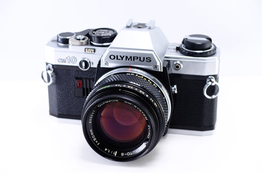 【OLYMPUS】OM-10 (シルバー) + OM ZUIKO MC AUTO-S 50mm F1.4 黒枠 [1742608247124]