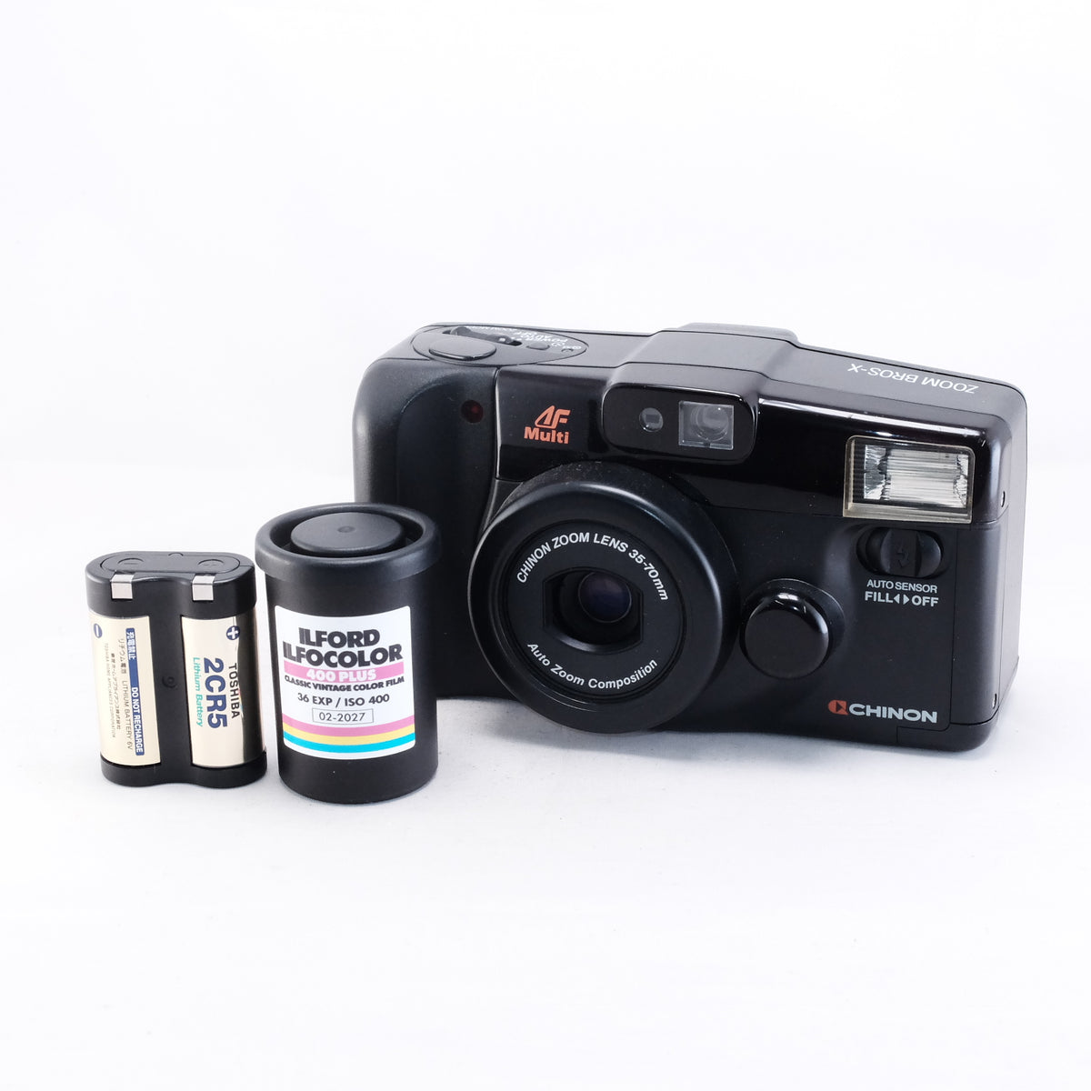 CHINON ZOOM BROS-X (新品フィルム＆電池付き)