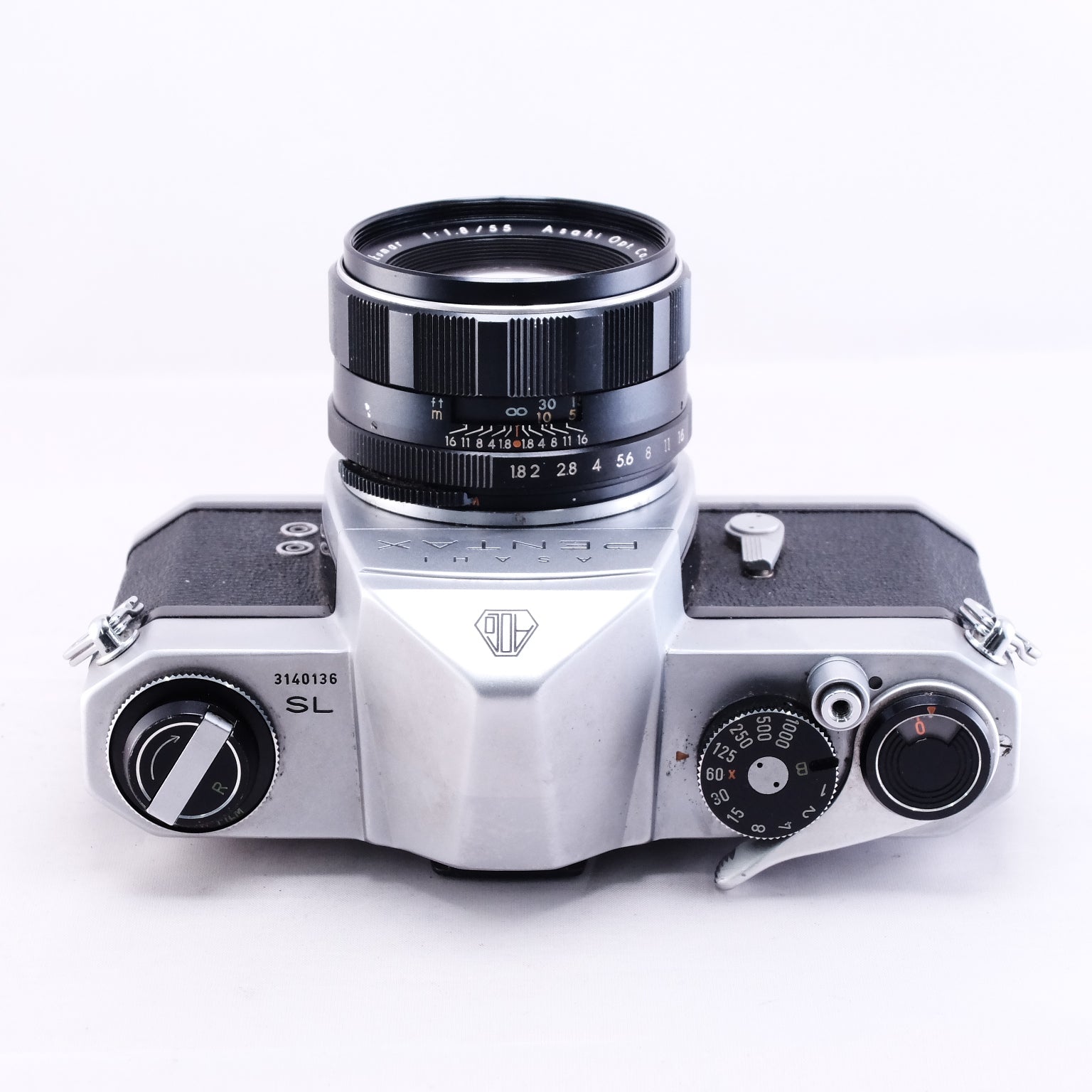 PENTAX SL (Silver) +  Auto Takumar 55mm F1.8