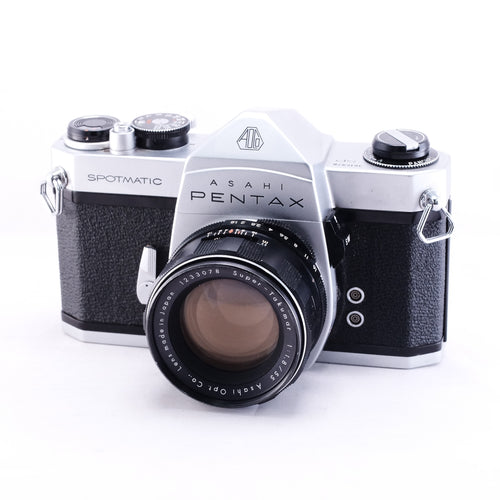 PENTAX SPOTMATIC SP (silver) + Super-Takumar 55mm F1.8 [M42]