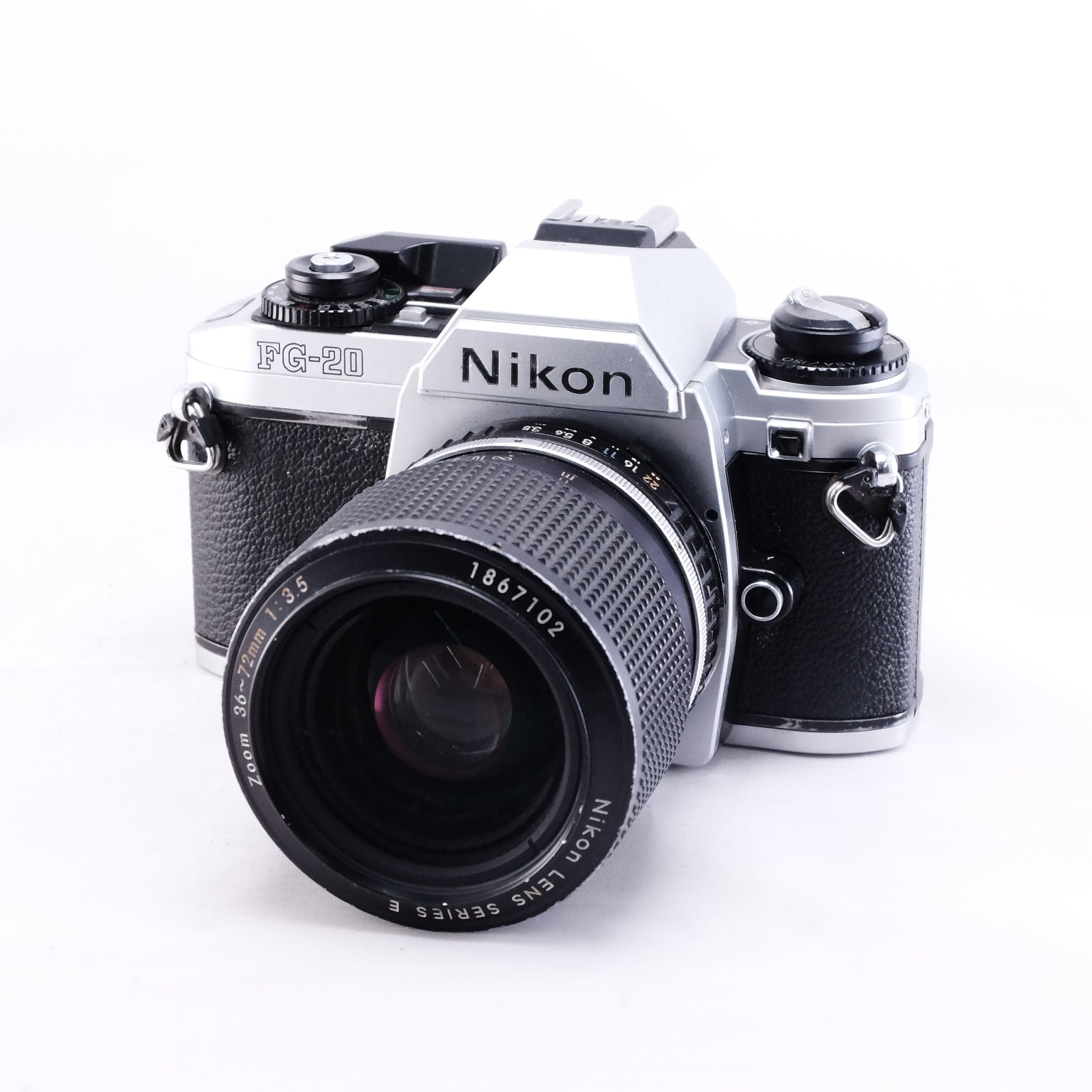 Nikon FG-20 ( Silver) + Zoom 36-72mm F3.5