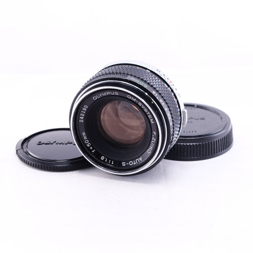 OLYMPUS OM F.ZUIKO AUTO-S 50mm F1.8 銀枠 [OM]