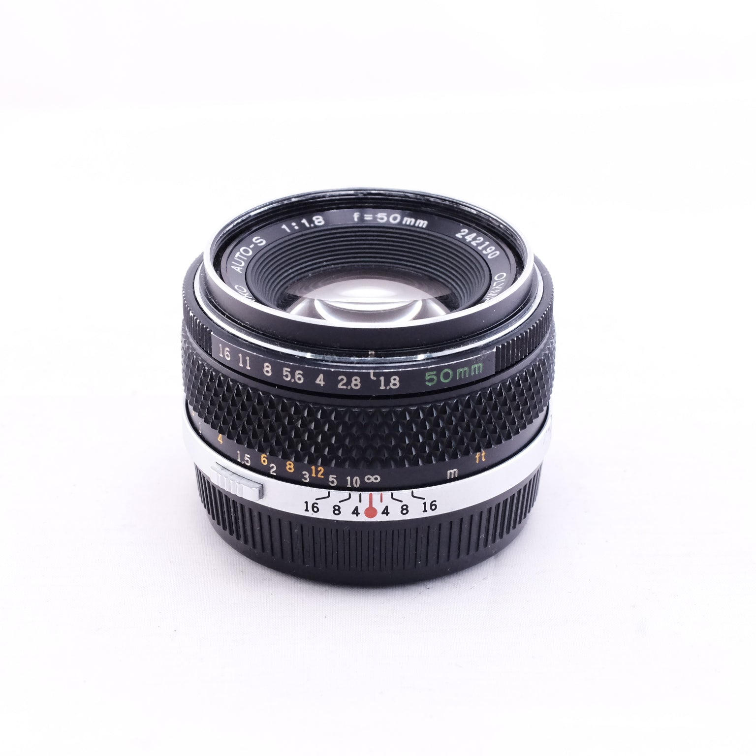 OLYMPUS OM F.ZUIKO AUTO-S 50mm F1.8 銀枠 [OM]