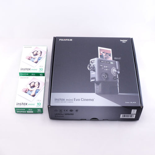 FUJIFILM instax mini Evo Cinema チェキ　+ (10sheetsフィルムx2PCS）
