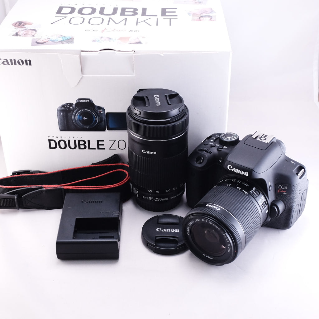 Canon EOS Kiss X8i EF-S18-55/55-250 ダブルズーム セット