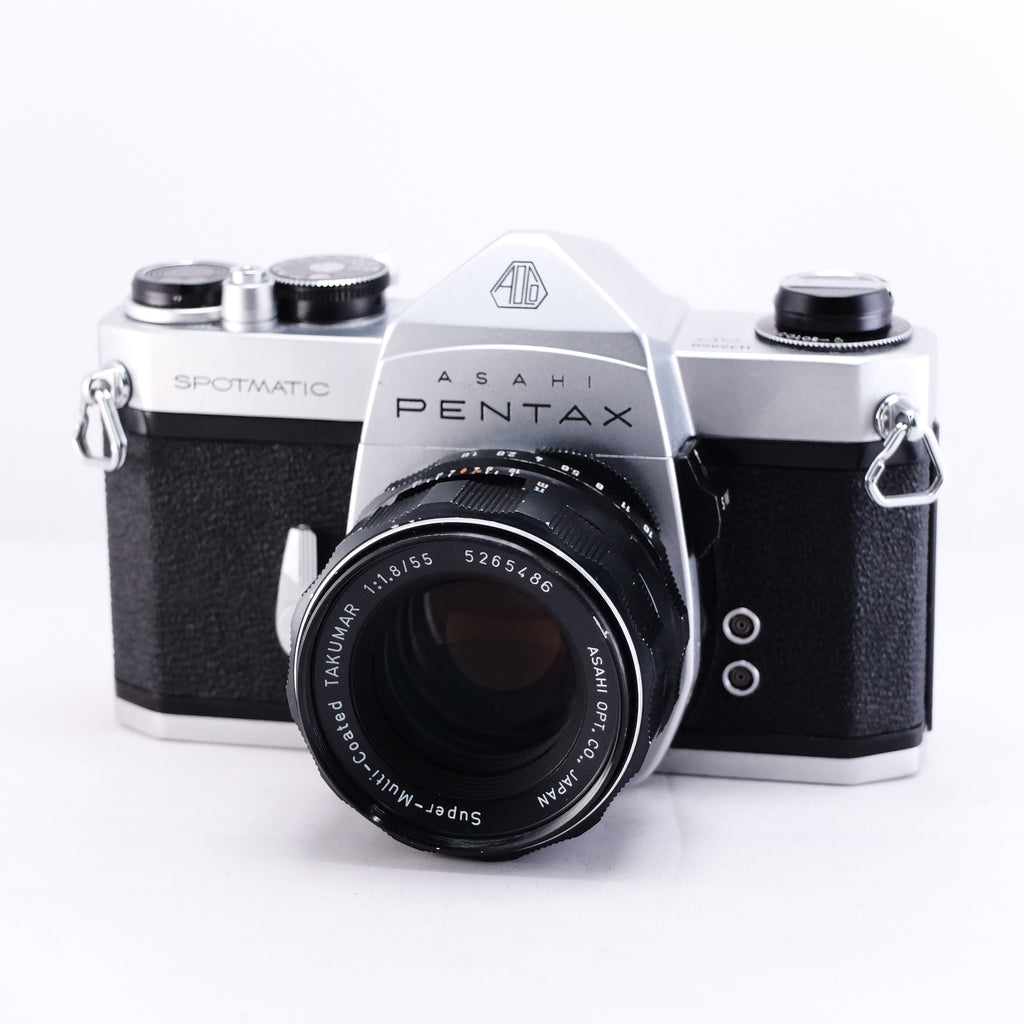【PENTAX】SP (シルバー) + Super-Multi-Coated TAKUMAR 55mm F1.8 #1663941201378 | 東京CAMERA