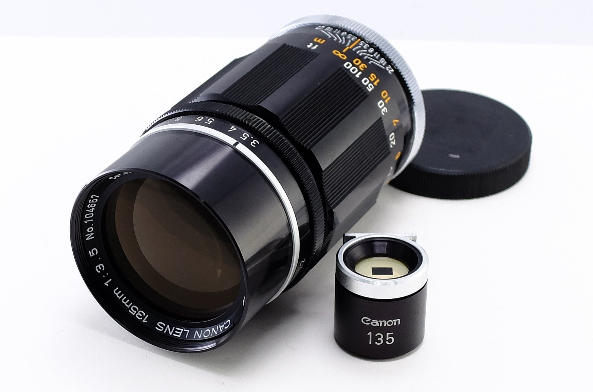【Canon】135mm F3.5 + 135mmビューファインダー [L39マウント] | 東京CAMERA