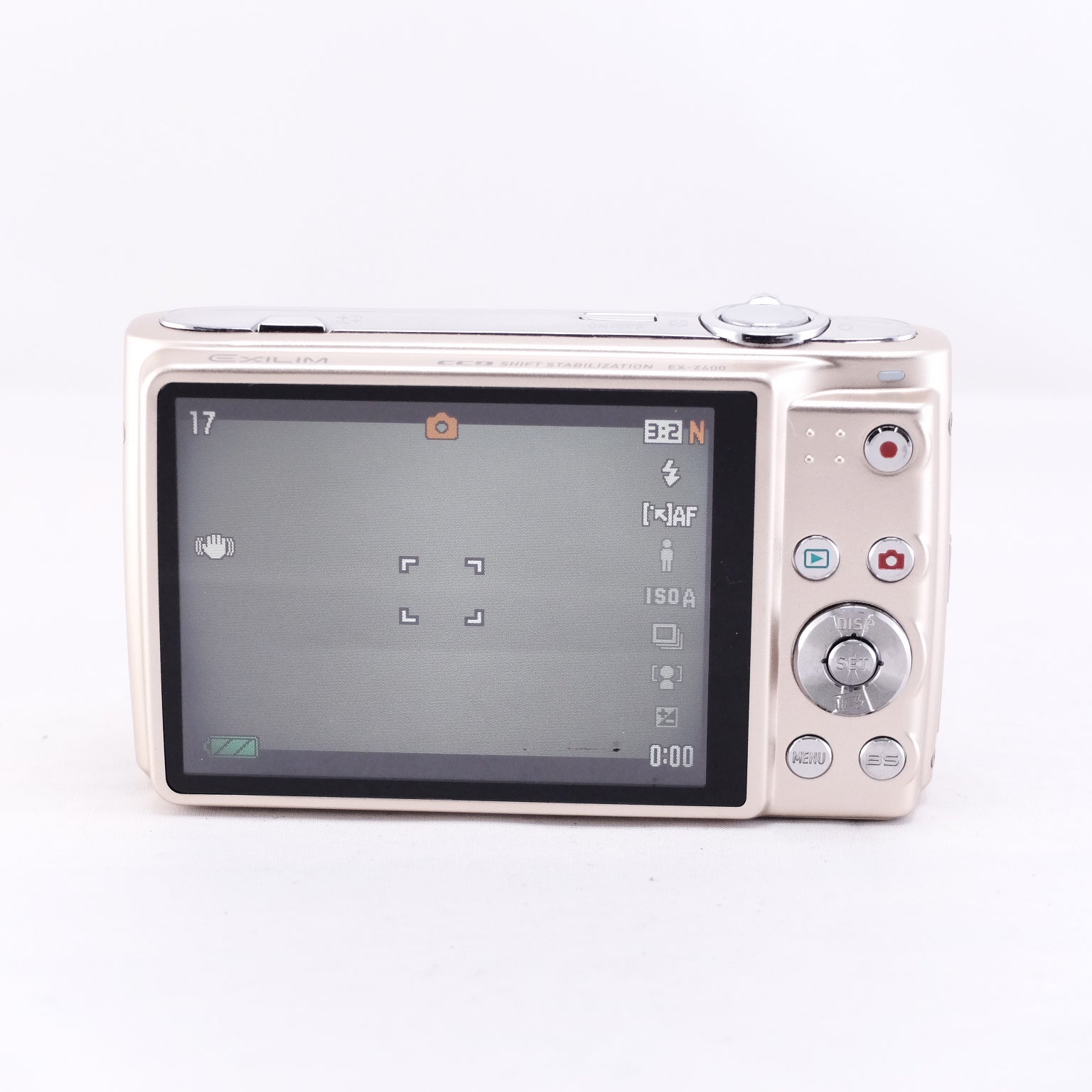 Nikon COOLPIX S5 compact digital camera with LCD screen and control buttons visible, designed for easy photography.