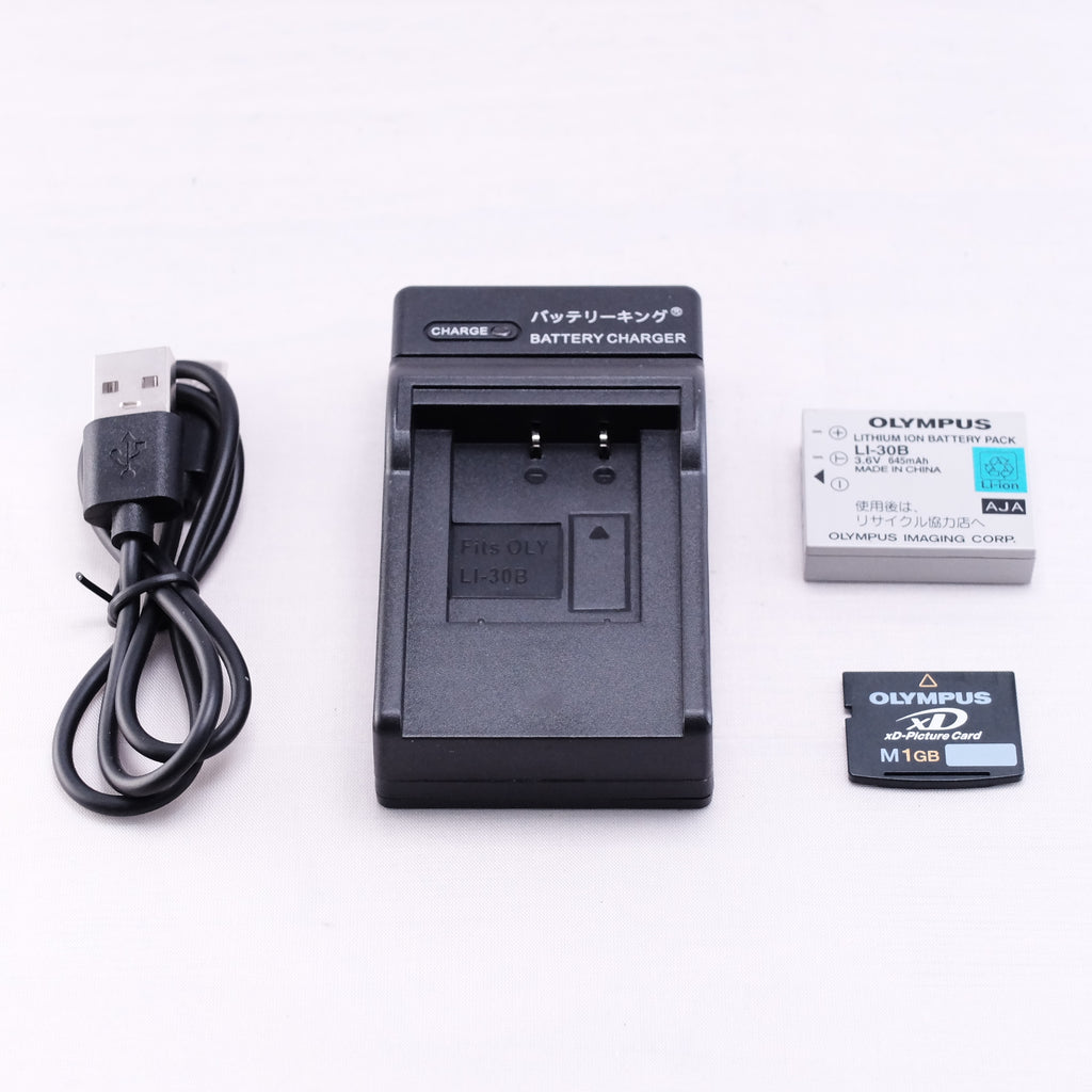 OLYMPUS μ-mini DIGITAL S（メモリーカード&バッテリー/充電器付き）