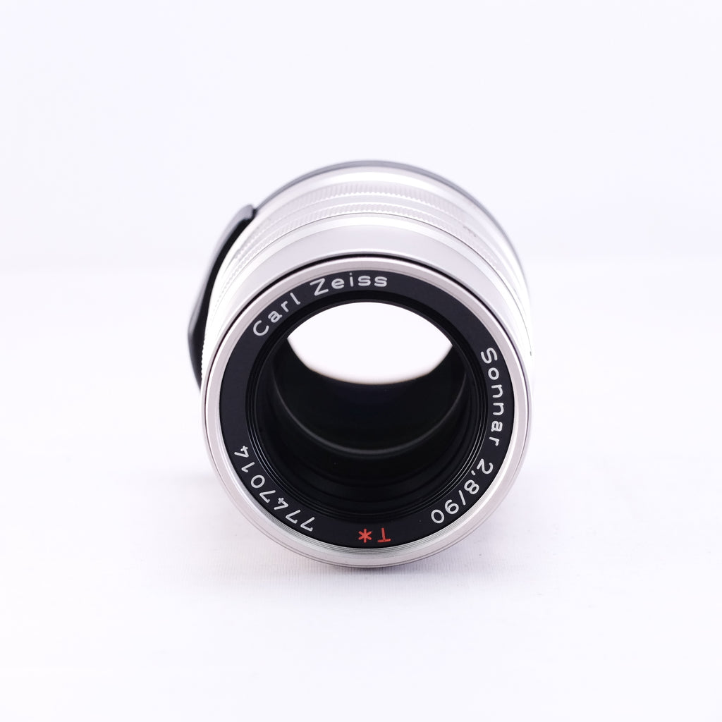 CONTAX  Sonnar T* 90mm F2.8 [G] 前後キャップ,フード,フィルター付属