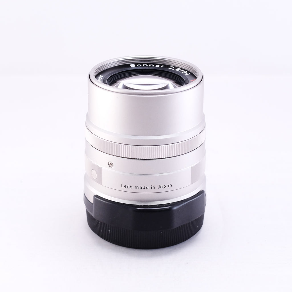 CONTAX  Sonnar T* 90mm F2.8 [G] 前後キャップ,フード,フィルター付属
