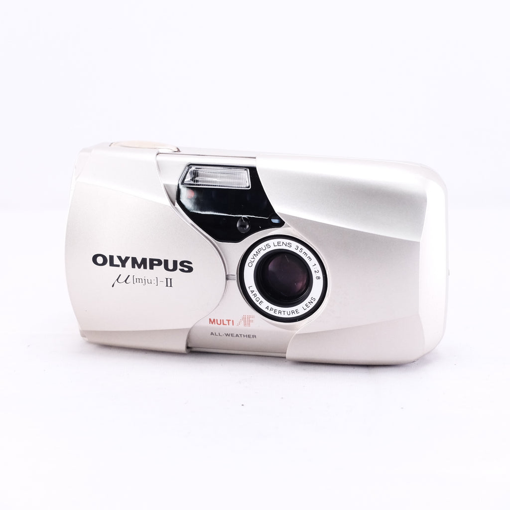 OLYMPUS μ-II [mju:] ミュー2 単焦点35mm F2.8 (Champagne Gold) 試写済