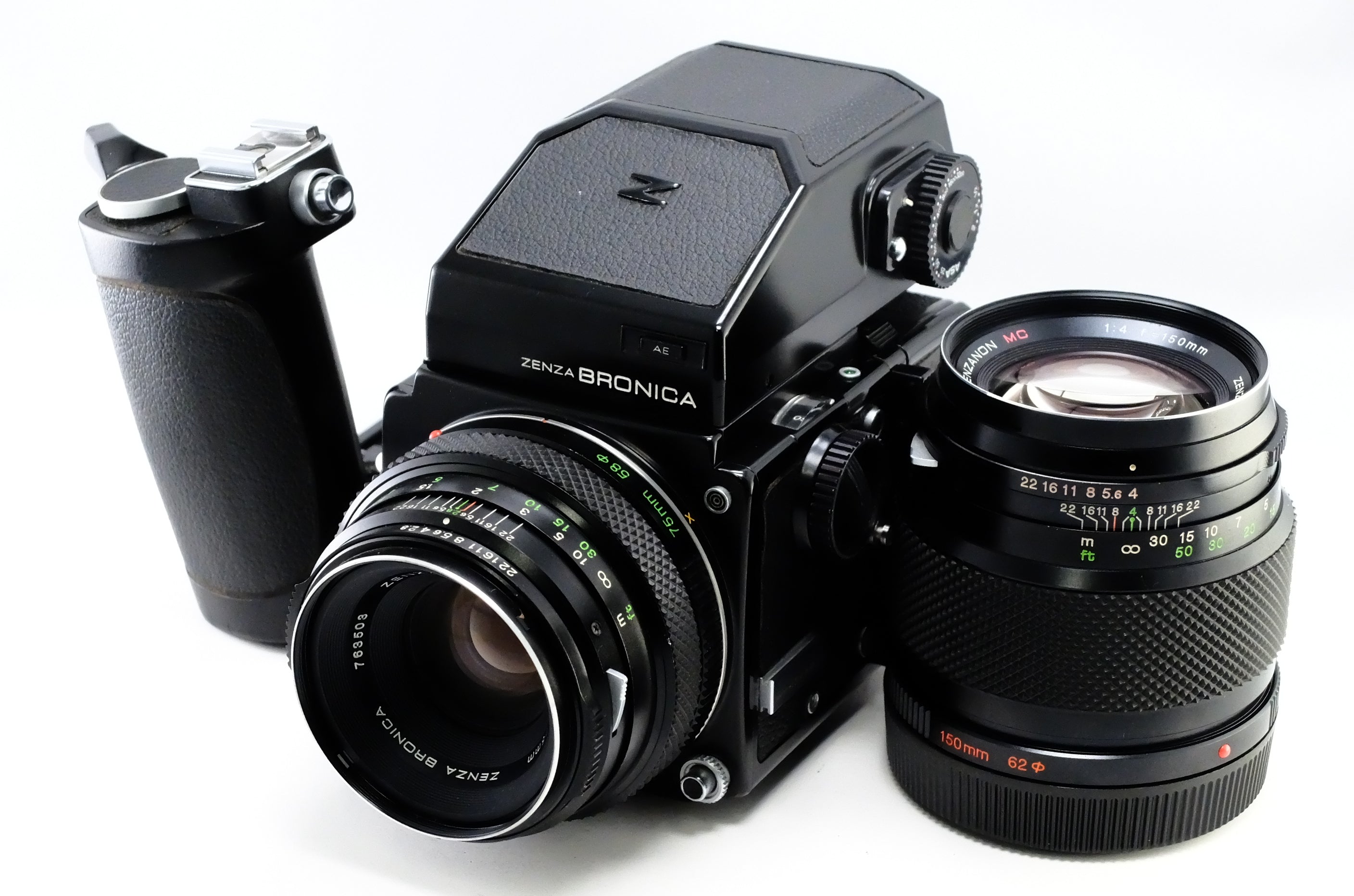 ZENZA BRONICA】ETR プリズムファインダー + ZENZANON MC 75mm F2.8 + ZENZANON MC 15 –  東京CAMERA