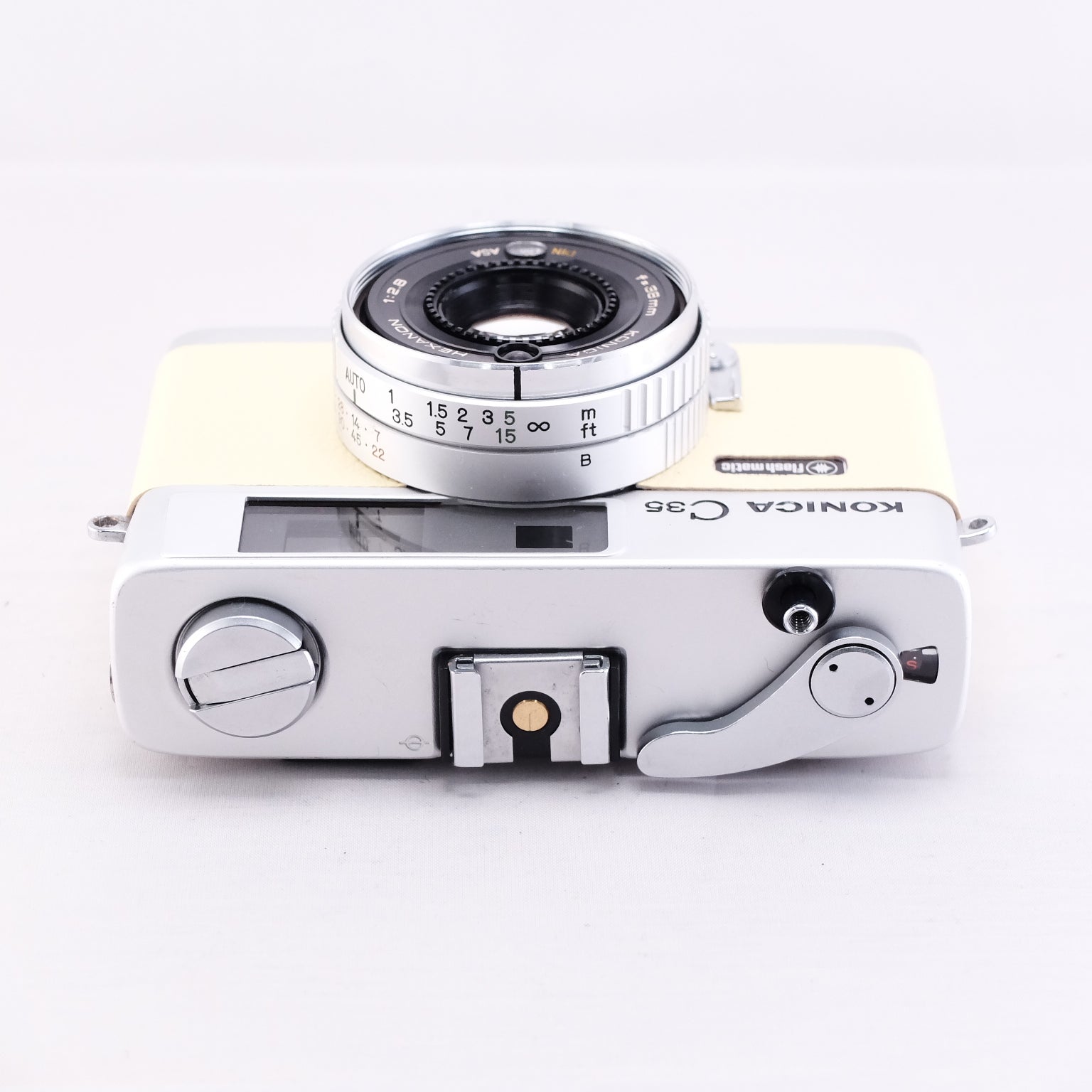 Konica C35 Flashmatic (cream yellow) ※整備品